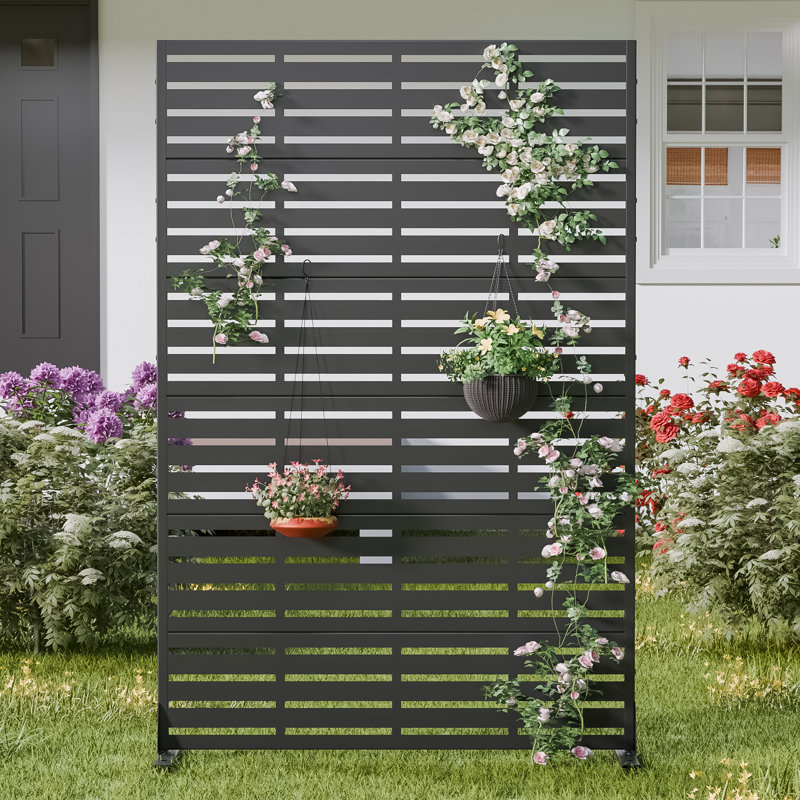 72"x 47" Outdoor Rectangular Metal Privacy Screen