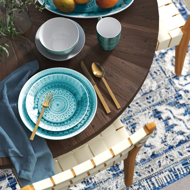 Fez 20 Piece Dinnerware Set, Turquoise