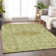 Machine Washable Indoor/Outdoor Claudian ACN1225 Sage Rug