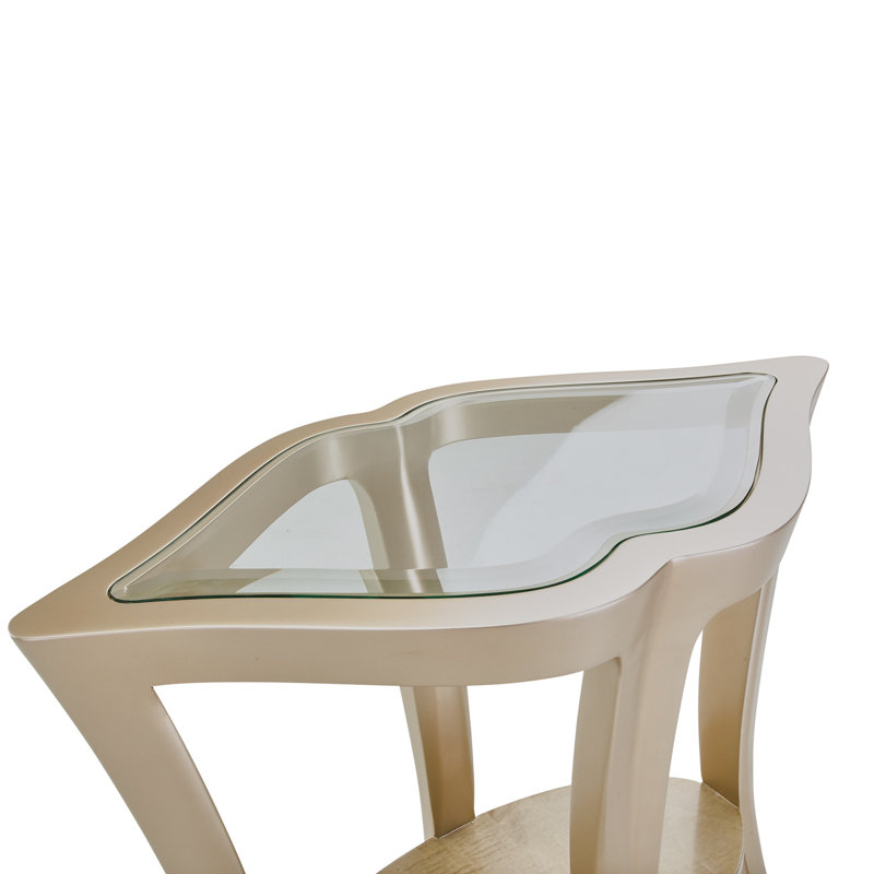 Malibu Crest Glass End Table