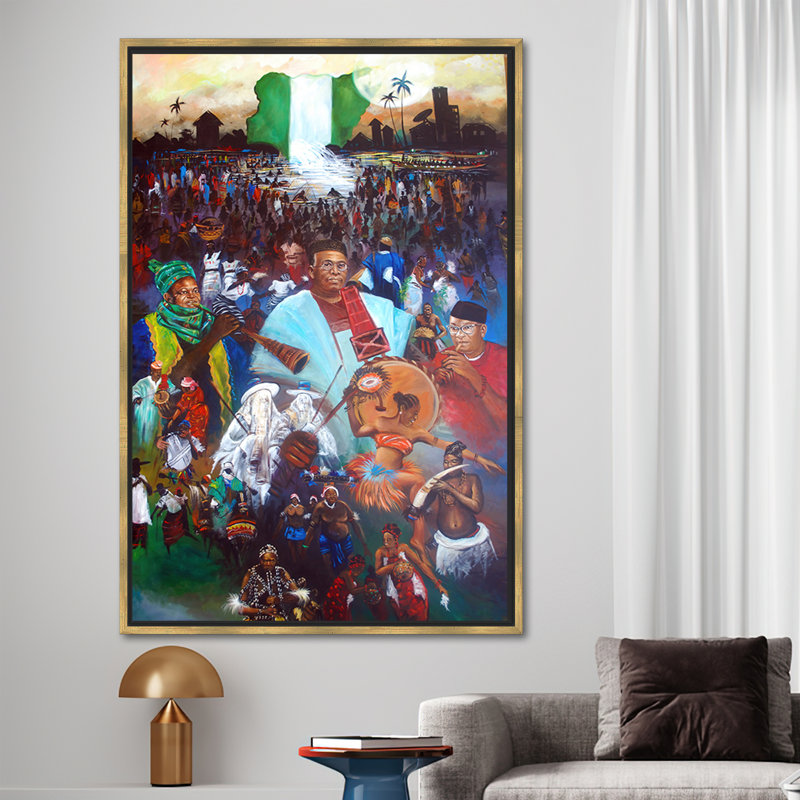 Print on Canvas, Gold Floater Framed, 30 cm H x 20 cm W
