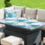 Fredericka Corner Rattan Sofa Dining Set - with Rising Table - Grey-31723566