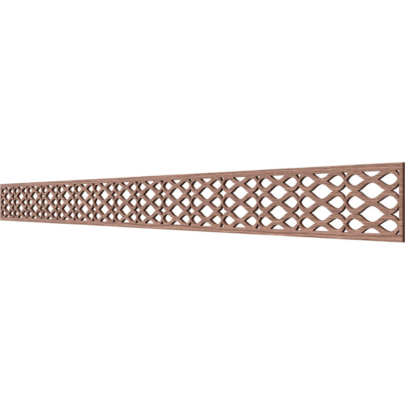 Moulure de panneau Somerset, H 4 po x l 46,375 po x P 0,25 po, Noyer