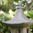 24"H MGO Faux Concrete Pagoda Garden Statue