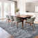 Machine Washable Medallion Floral Area Rug(Blue)