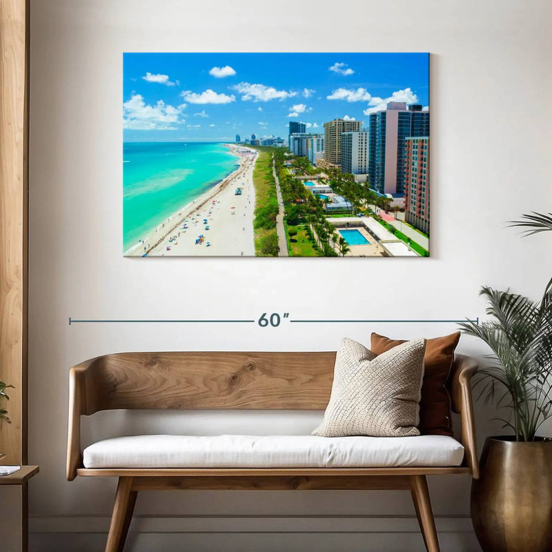 Nicci Miami's South Beach, H 30 po x l 45 po