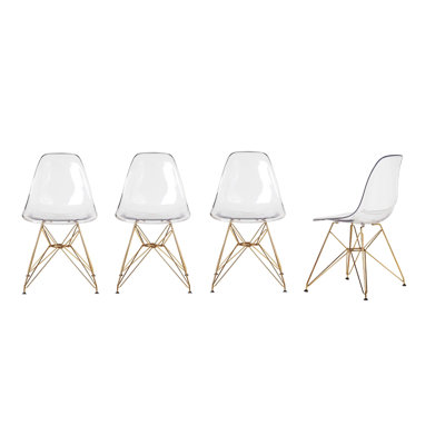 Chaise d'appoint en transparent