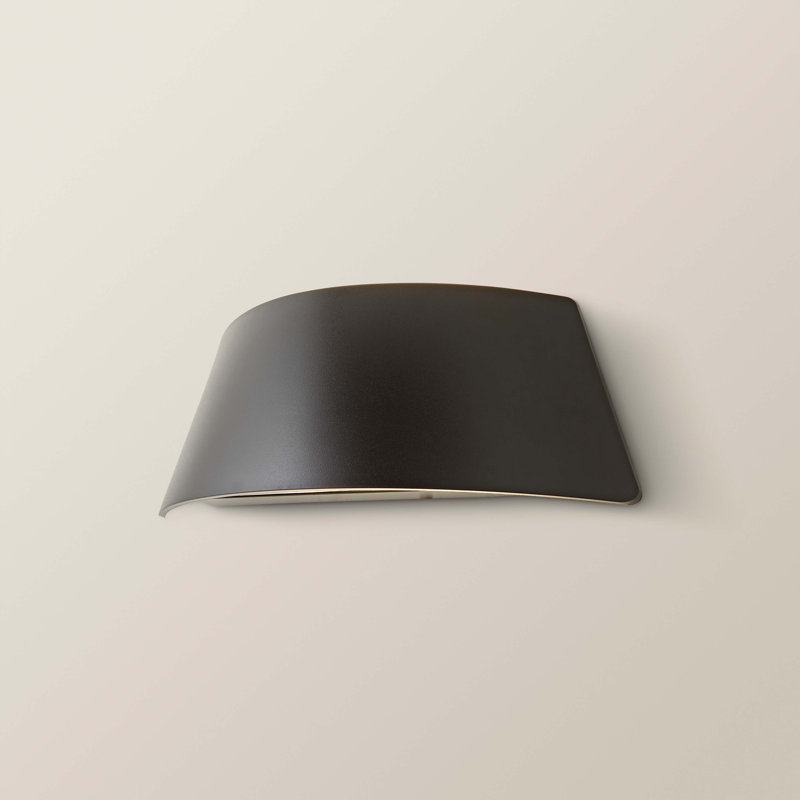 Deneesha Matte Black 8cm H Integrated LED Outdoor Sconce