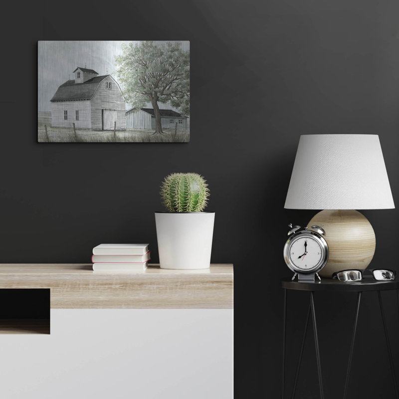 «Back Country Barn» par Cindy Jacobs, H 16 po x l 24 po