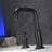 Matt Black Widespread Bathroom Sink Faucet With With CUPC Water Supply Hose And Cartridge