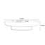 Table basse ovale de style crème-105839998
