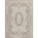 Hand-Knotted High-Quality Beige and Taupe Area Rug