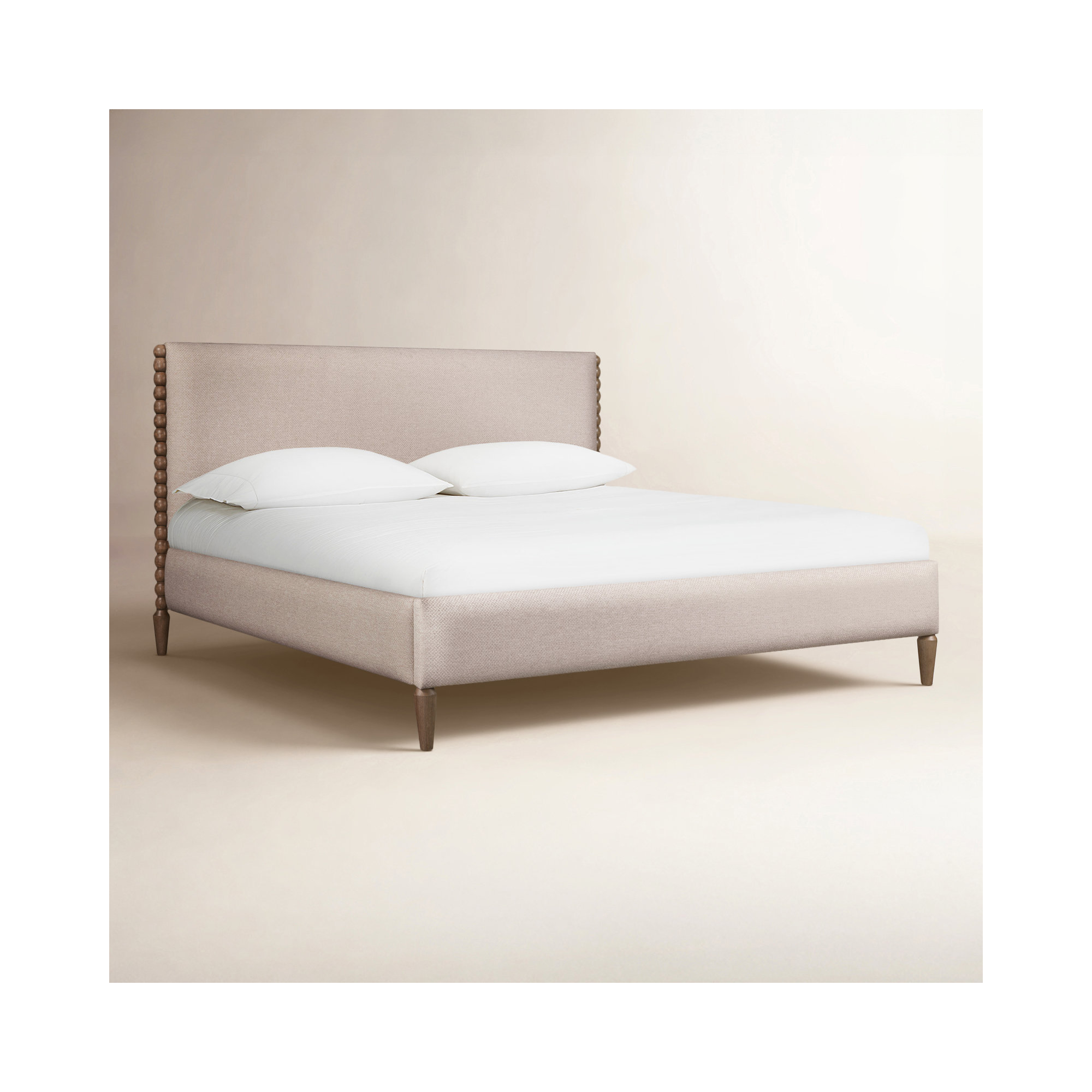 August Upholstered Platform Bed, King