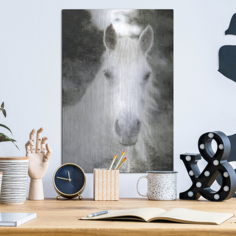 «White Horse Mystique» par Bluebird Barn, H 16 po x l 12 po