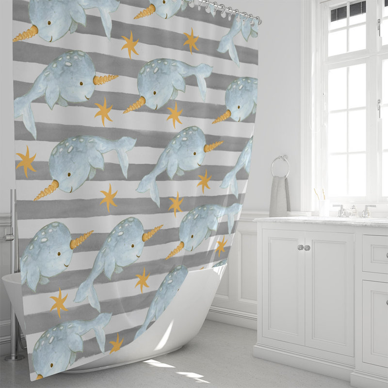 Rideau de douche simple Dejon, H 70 po x l 90 po
