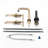 8 In. Bathroom Faucet In Brushed Golden Hue - Solid Brass, 360 Swivel Spout, Drip- Ceramic Disc Valves, High Arc Spout For Smooth Water Discharge Tap Brass Material, Rotatable Outlet Efficient-125221950