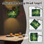  Lampe sur pied arquée Fantasy Moonlit Sky Serene Lotus Pond, vert Lilypads Pond Lampe sur pied moderne de 62,6 po, abat-jour tambour en lin à DEL, température de couleur 3, télécommande et interrupteur au pied pour le salon-1653178315-1653178306