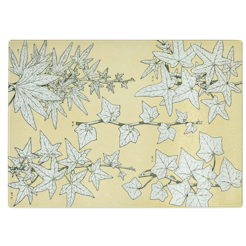 Glass Leaves From Nature No. 3 by Owen Jones Chopping Board, 39 cm W x 28.5 cm L