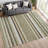Machine Washable Indoor/Outdoor Chantille ACN2330 Stripes Rug-197606007