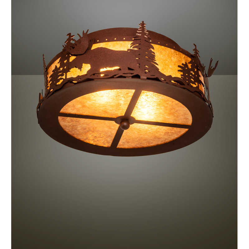 Rustic Lodge 2 - Light Flush Mount