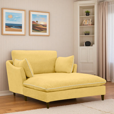 Chaise longue moderne avec coussins