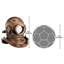 Sculpture de casque Deep Sea Diver