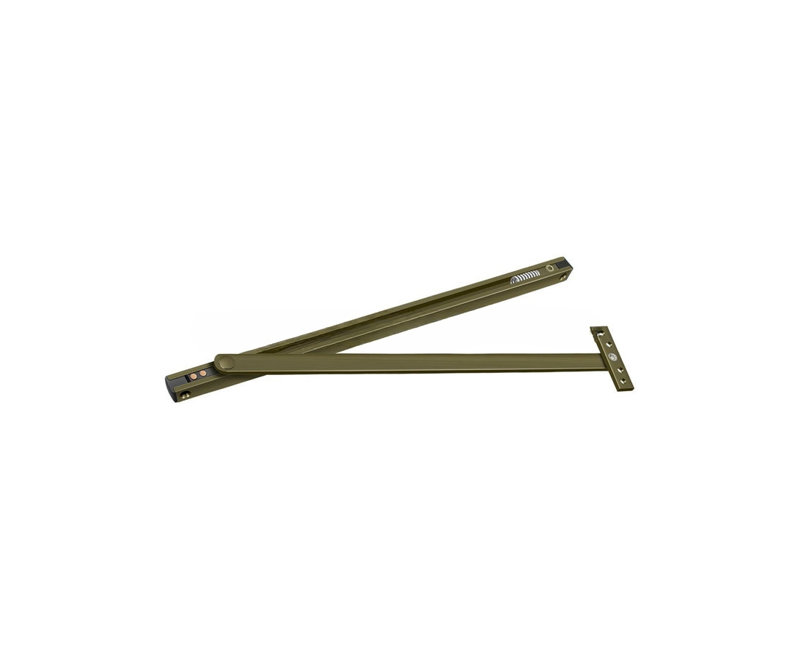 Deltana DCSM10U15 Overhead Door Holder; Satin Nickel Finish, Antique Brass