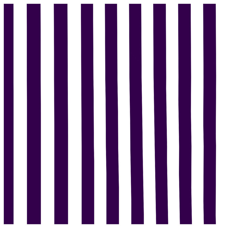 Purple White Stripes Bath Mat, L 24 po x L 17 po