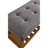 Charla Gray Fabric & Oak Finish Bench-1828498167