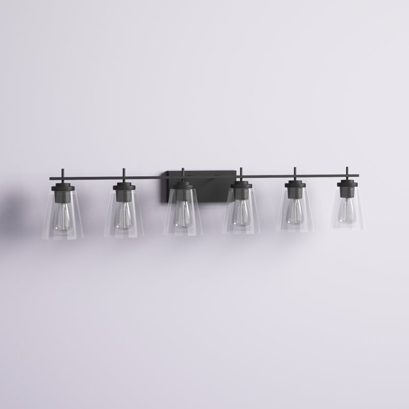 Averi 6 - Light Dimmable Bath Bar, Matte Black