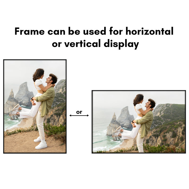 Picture Frame Black Storage Picture Frame