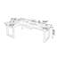 Bureau rectangulaire en L en bois massif-714148889-714148888