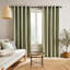 Yarn Dyed Cotton Chambray Curtains Two Panels-71482845-71482844