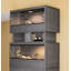 3-Piece Stackable Reptile Terrarium Bundle with 2 Front-Opening Habitats and Connector, Large, Grey-1000795030-969837516