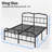 Ashwyn 14“ Metal Platform Bed Frame with Headboard and Footboard, No Box Spring Needed-2079916221