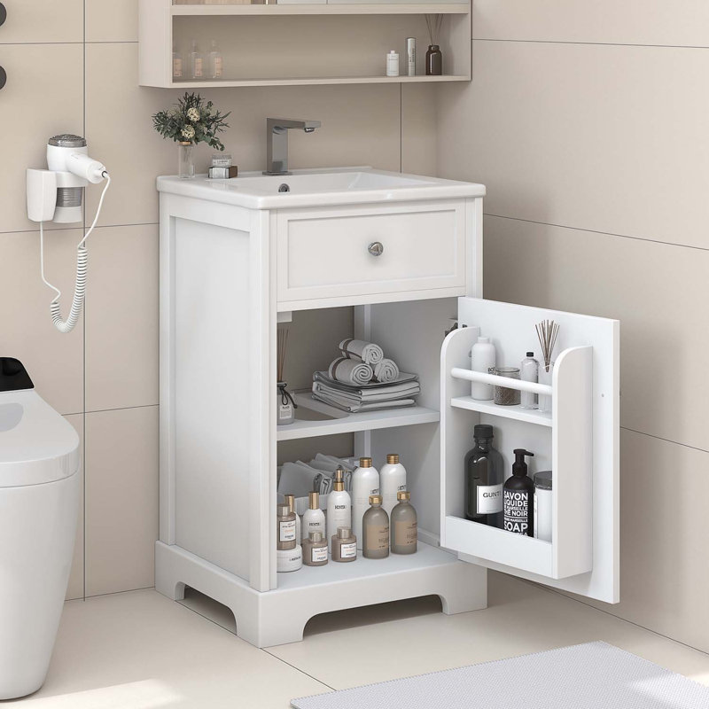 Meuble-lavabo simple avec plateau 20 po Weybossett
