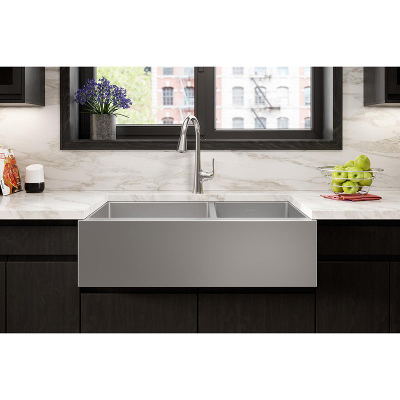 32" L x 19" W Undermount Kitchen Sink