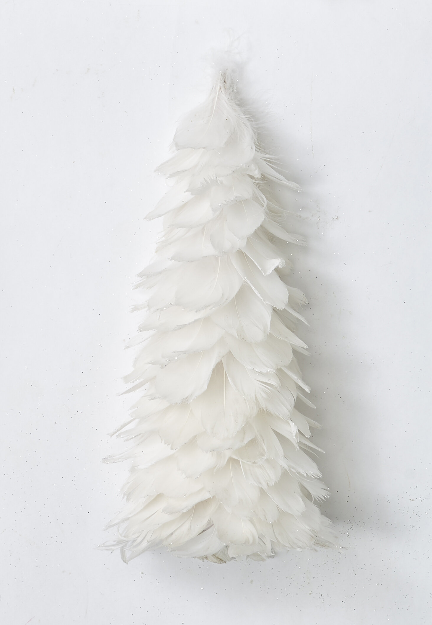 12 Natural Feather Tree Set of 2
