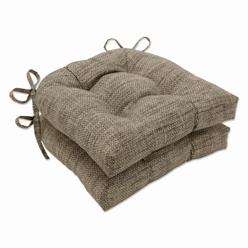 Coussin de chaise Amario, gris, L 17,5 po