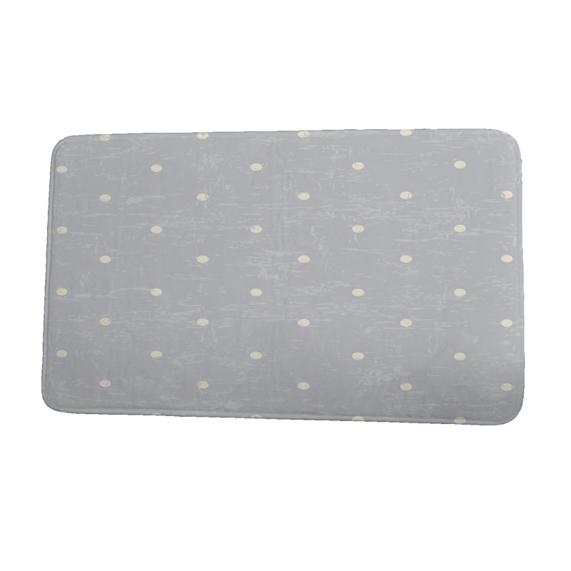 Tapis de bain, l 17 po x L 24 po, Gris
