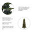 Arbre de Noël pin vert 7,5 pi avec 450 lumières DEL