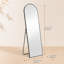 Miroir mural pleine longueur 64,32 x 21,11 cm, cadre en alliage d'aluminium, à poser, à suspendre ou à poser