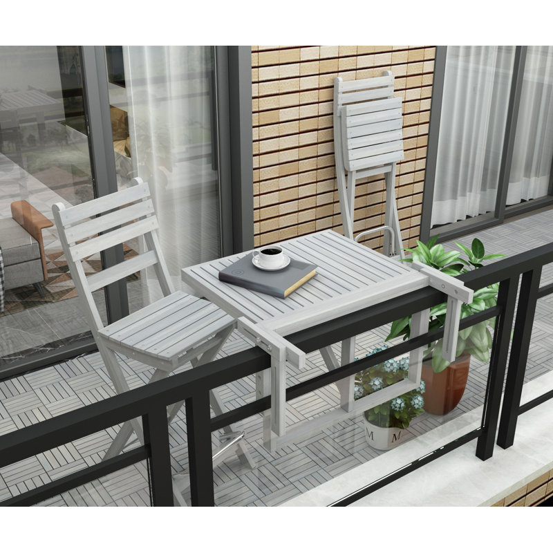 Table de balcon pliante Bottorff, Gris crépuscule