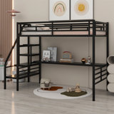 Bachand Twin Steel Loft Bed by Isabelle and Max