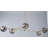 Industrial 5 Light Brass Linear Shade Chandelier-30888120-29861137