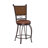 Haynie Eye-catching Metal Counter & Bar Stool with Faux Leather Cushioned Swivel Seat-46217052