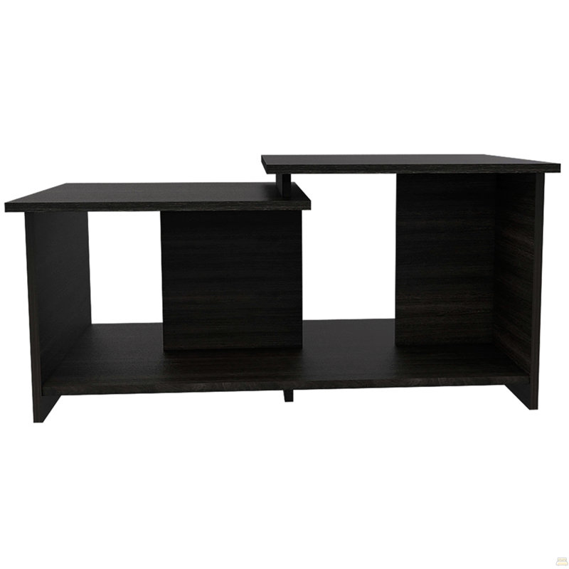 Table basse, tablette inférieure ouverte
