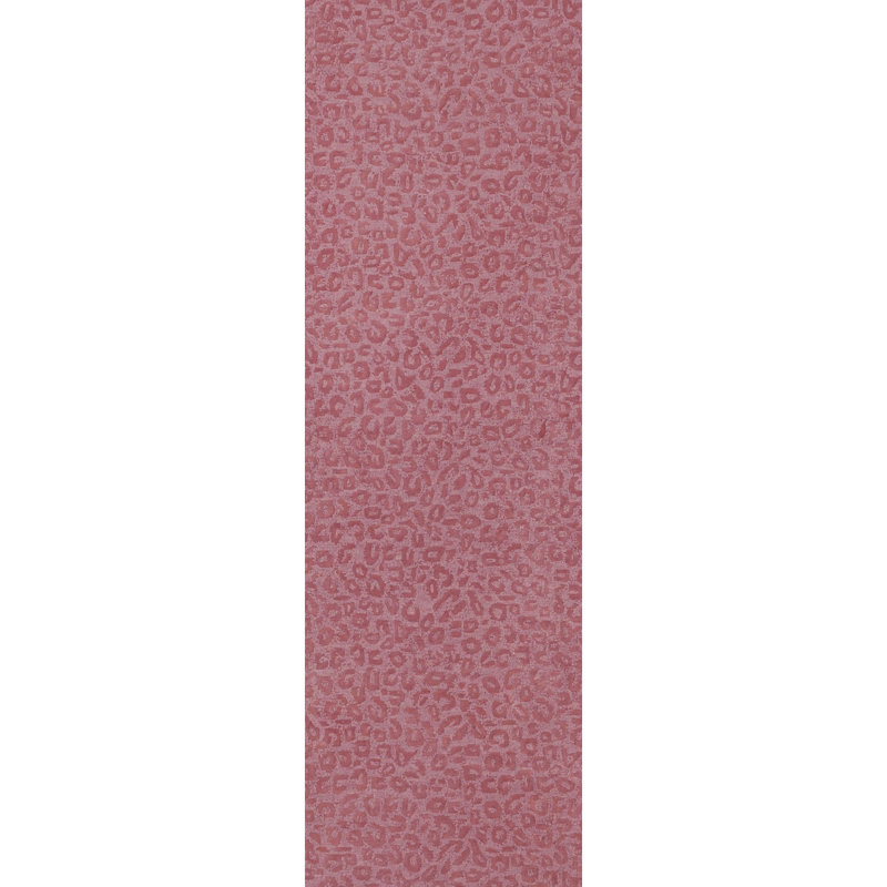 Leopardess Dusty Rose Hand-Tufted Responsible Wool Rug, Runner 2'6" x 8'