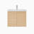 Logan 24 In. Single Sink Wallmount Bath Vanity In White Oak With White Ceramic Top-521356047-535582012