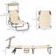 Chaise longue de piscine pliante